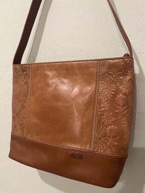 The Sak Leather Embossed Floral Hobo Bag